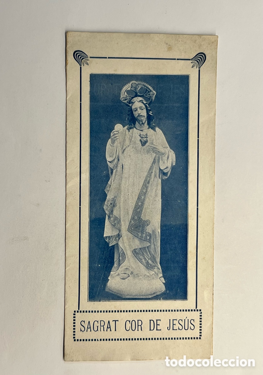 Coleccionismo: ALELLA Barcelona. Tr&iacute;duo Solemne al Sagrado Coraz&oacute;n de Jes&uacute;s (a.1914) TEXTOS EN CATAL&Aacute;N..