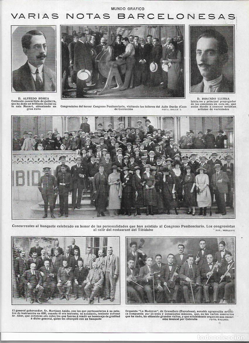 Coleccionismo: A&Ntilde;O 1920 RECORTE PRENSA MUSICA ORQUESTA LA MODERNA DE GRANOLLERS MUSICOS
