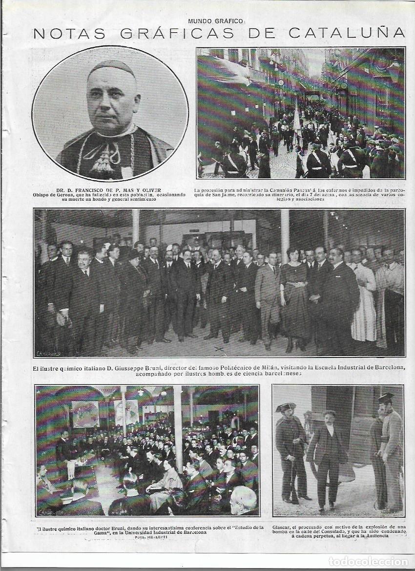Coleccionismo: 1920 RECORTE PRENSA GIUSSEPPE BRUNI QUIMICO ITALIANO EN BARCELONA ECUELA INDUSTRIAL ESTUDIO GAMMA