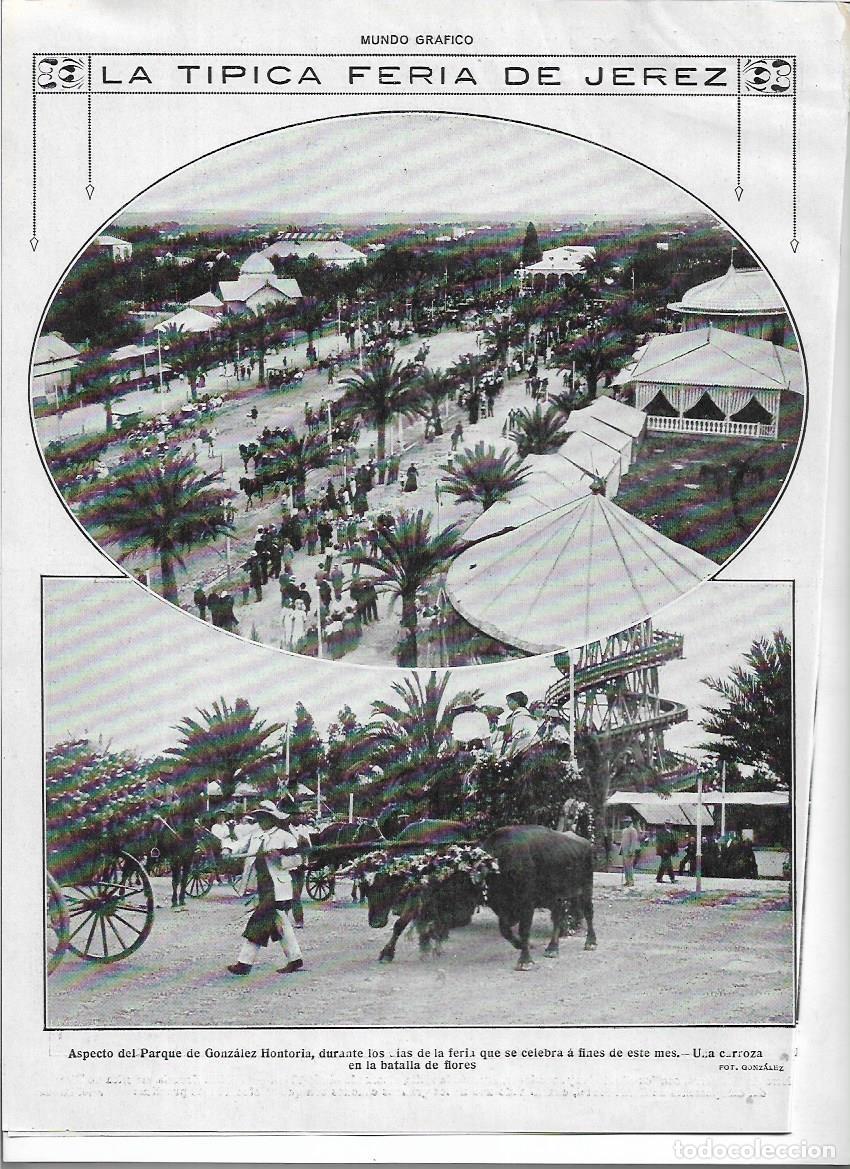 Coleccionismo: 1920 RECORTE PRENSA JEREZ FERIA MERCADO EXPOSICION DE GANADOS PARQUE DE GONZALEZ HONTORIA