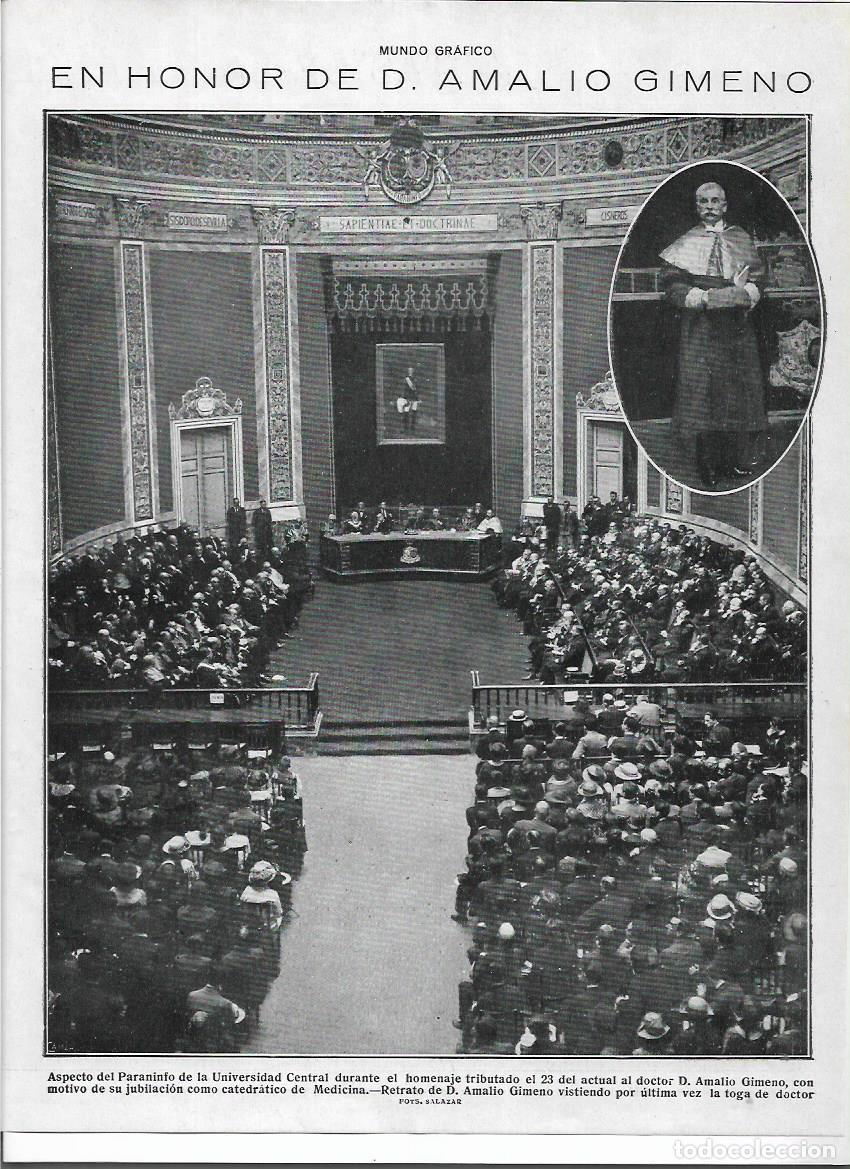 Sammelleidenschaft Papier: A&Ntilde;O 1920 RECORTE PRENSA BARCELONA UNIVERSIDAD CENTRAL HOMENAJE AMALIO GIMENO CATEDRATICO MEDICINA