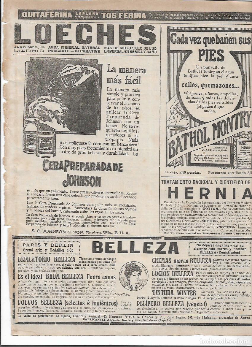 Sammelleidenschaft Papier: A&Ntilde;O 1920 RECORTE PRENSA PUBLICIDAD CERA PREPARADA DE JOHNSON CUIDADO MUEBLES HOGAR
