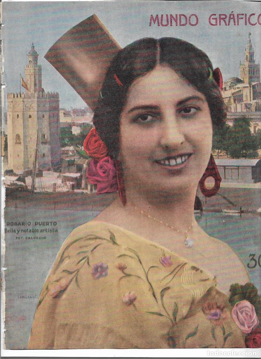 Sammelleidenschaft Papier: A&Ntilde;O 1920 RECORTE PRENSA ROSARIO PUERTO ARTISTA ESPA&Ntilde;OLA FOTOGRAFIA CALVACHE