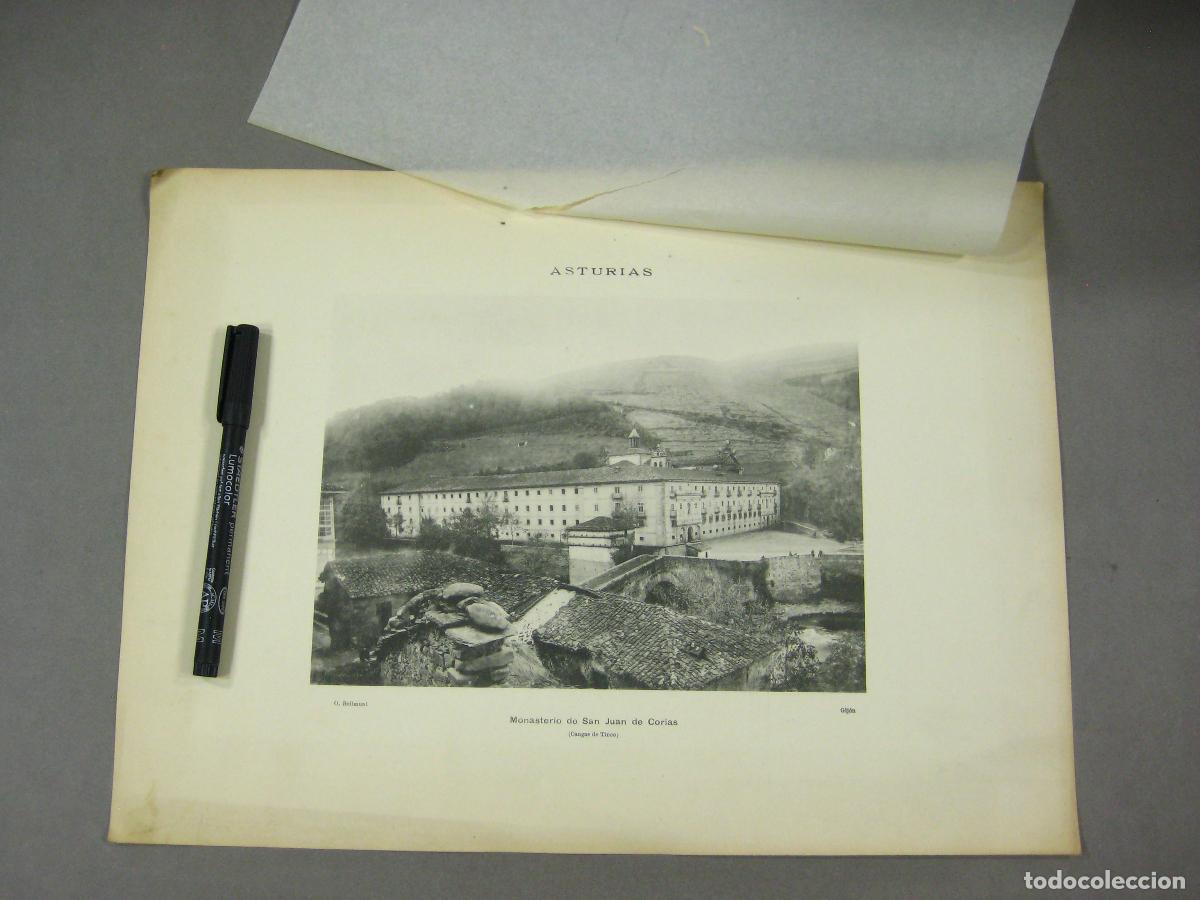Coleccionismo: L&Aacute;MINA LITOGRAFIADA. MONASTERIO DE SAN JUAN DE CORIAS. O. BELLMUNT. CANGAS DE TINEO. GIJ&Oacute;N. ASTURIAS