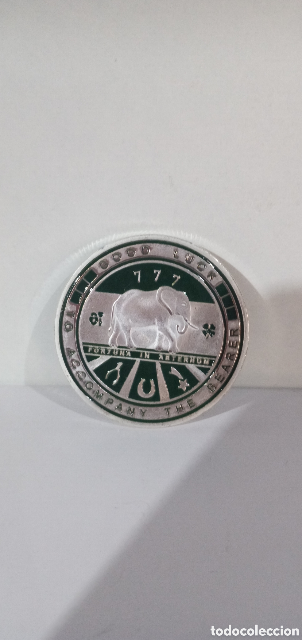 Coleccionismo: MONEDA DE LA SUERTE TREBOL 4 HOJAS - Foto 2