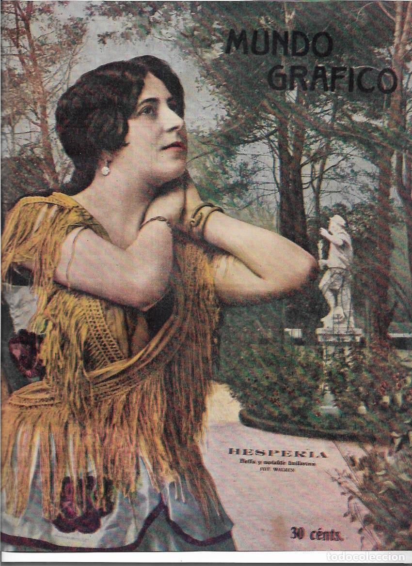 Collecting paper: A&Ntilde;O 1919 RECORTE PRENSA HESPERIA ARTISTA BAILARINA FOTOGRAFIA WALKEN