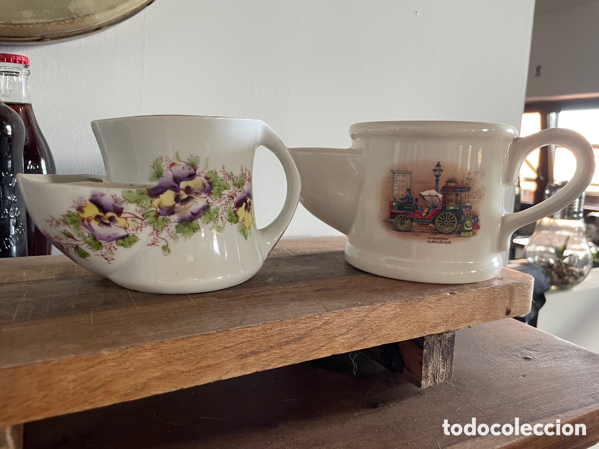 Coleccionismo: Tazas de barberos antiguas - Foto 1