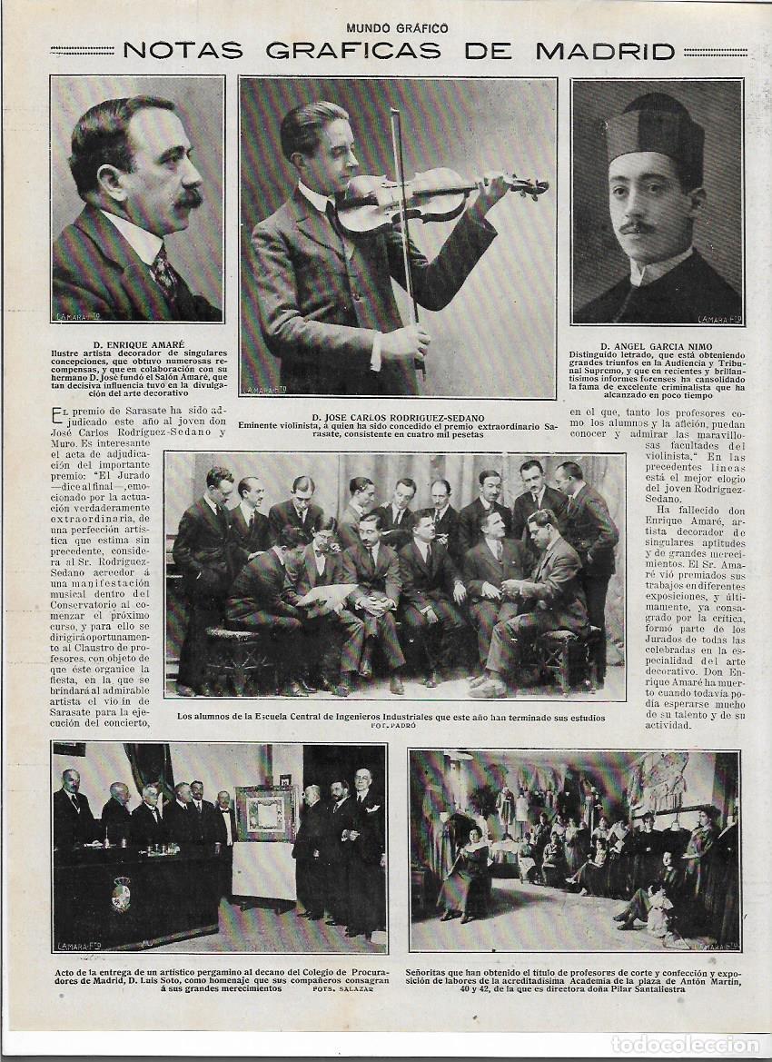 Sammelleidenschaft Papier: A&Ntilde;O 1919 RECORTE PRENSA MADRID ALUMNAS ACADEMIA CORTE Y CONFECCION DIRECTORA PILAR SANTALIESTRA
