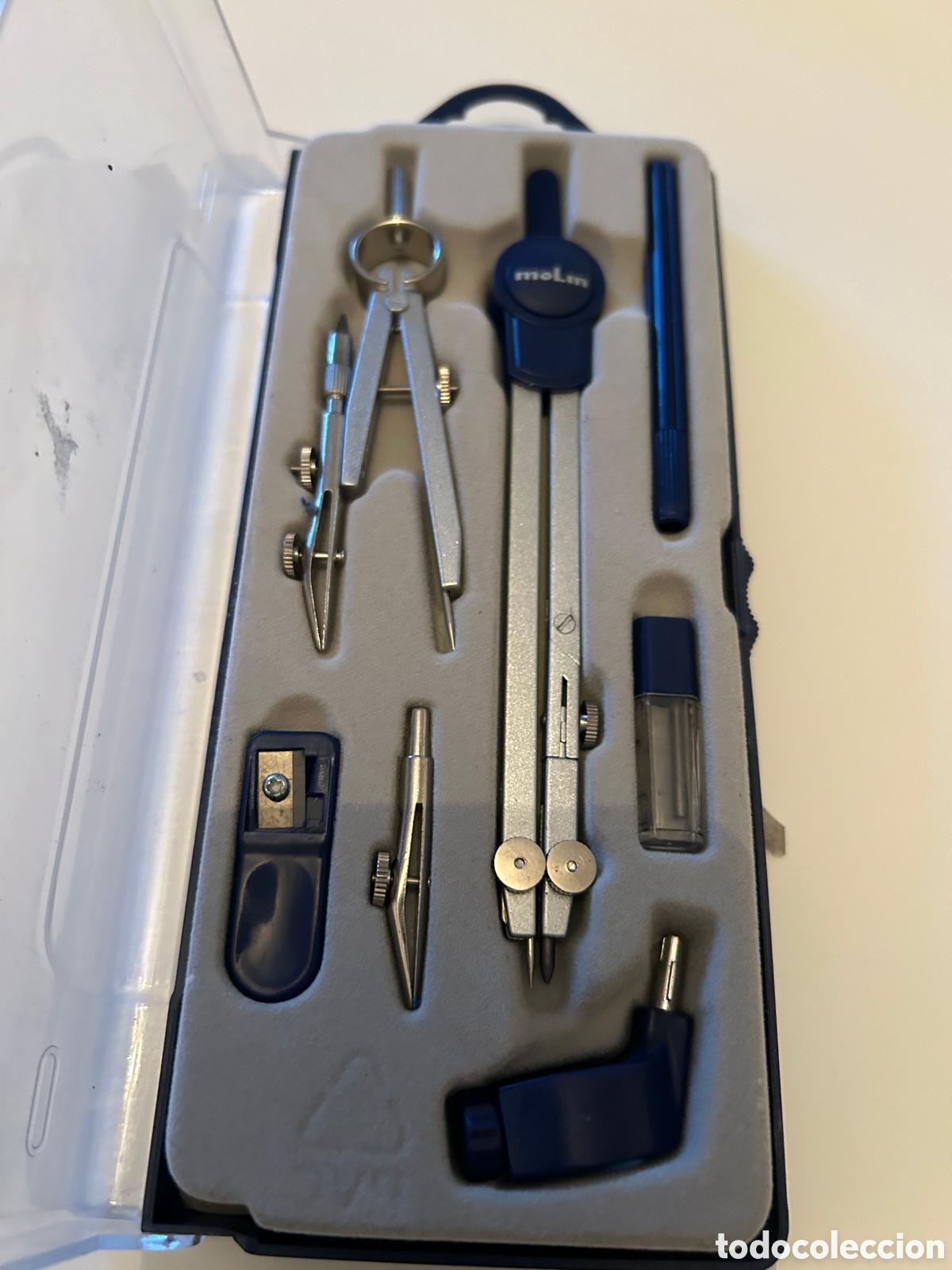 Coleccionismo: Estuche juego de comp&aacute;s rolin - Foto 1