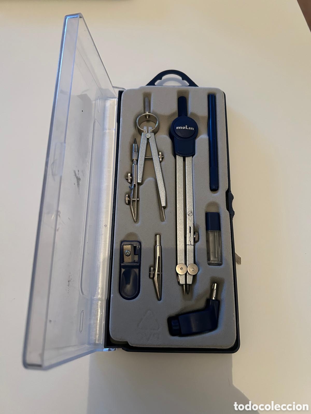 Coleccionismo: Estuche juego de comp&aacute;s rolin - Foto 2