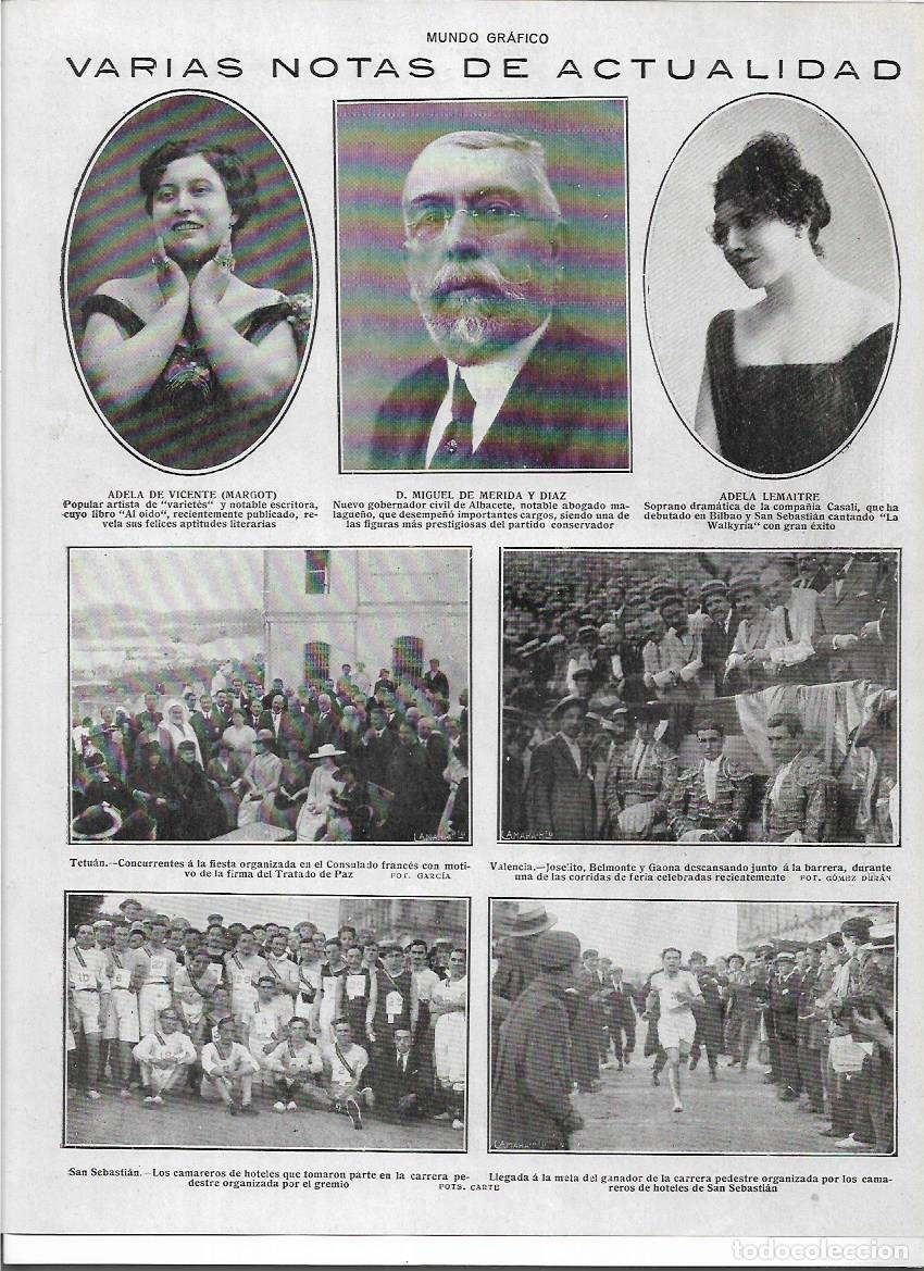 Colecionismo: A&Ntilde;O 1919 RECORTE PRENSA SAN SEBASTIAN CARRERA PEDESTRE CROS PARTICIPANTES CAMAREROS DE LOS HOTELES