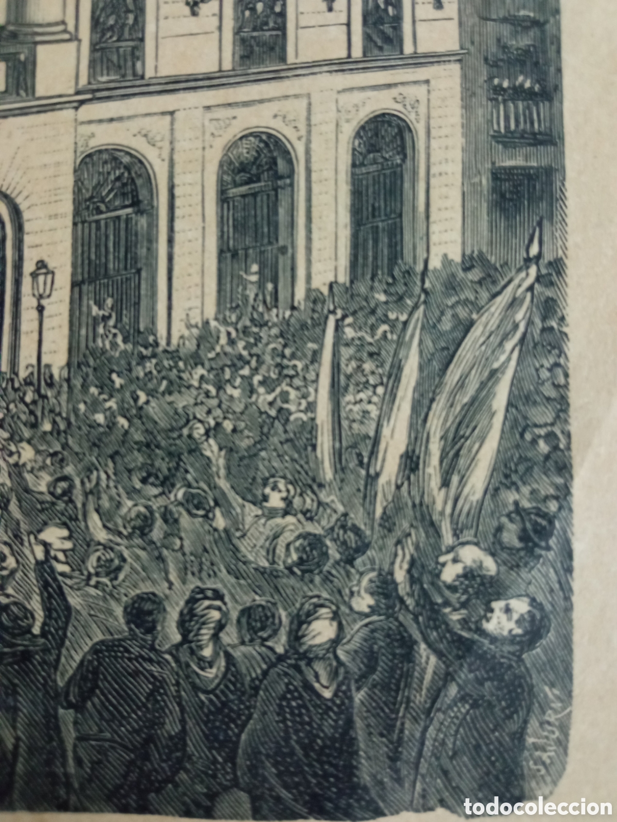 Coleccionismo: General Prim en Barcelona 1868 - Foto 3