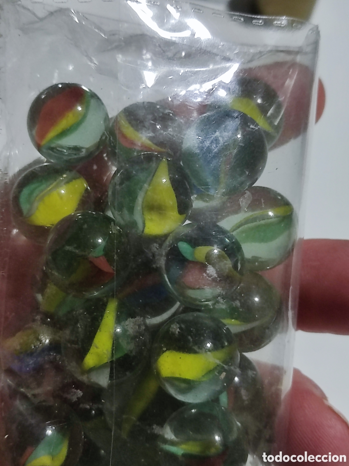 Coleccionismo: Bolsa con canicas - Foto 2