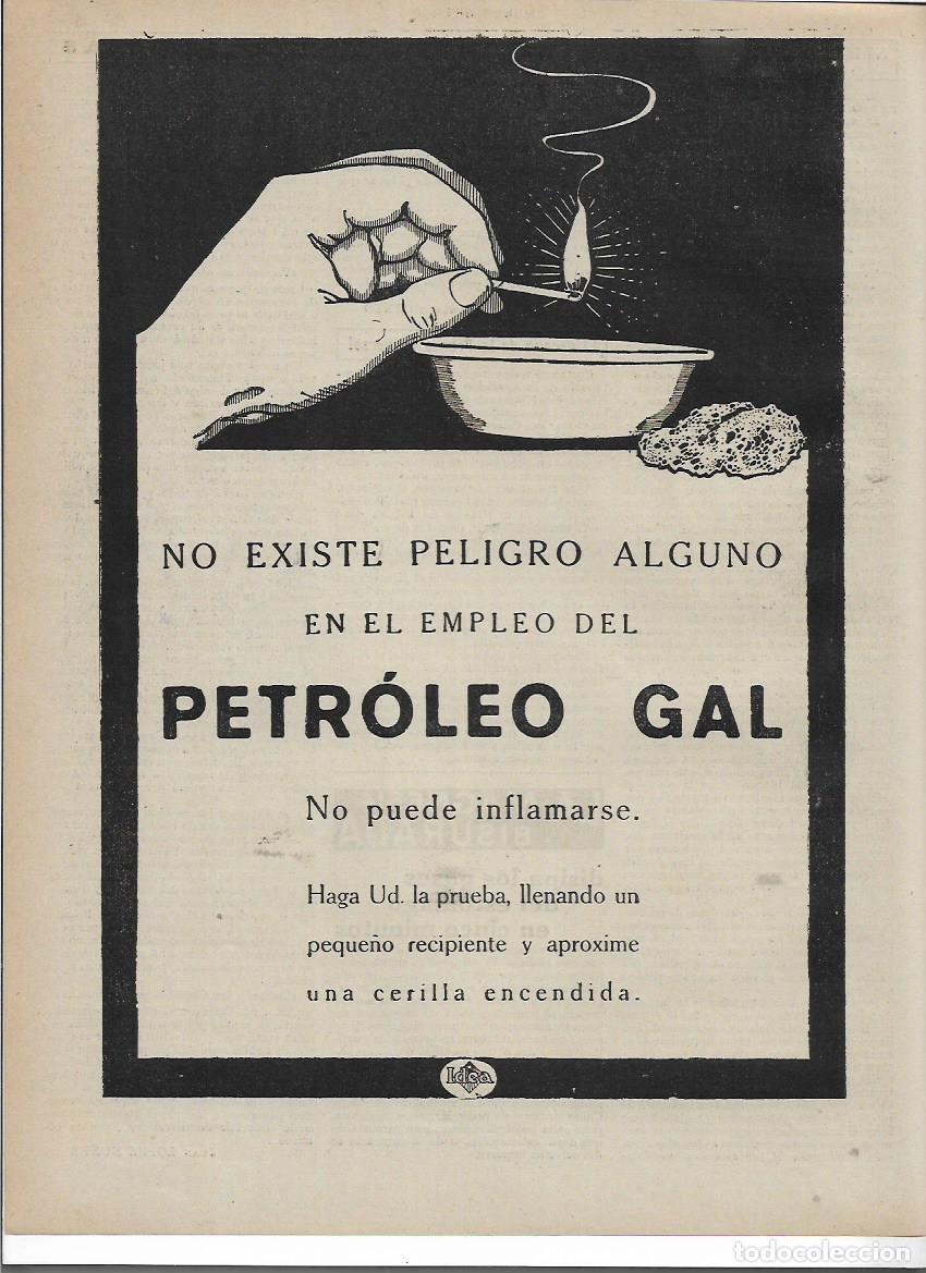 Collezionismo: A&Ntilde;O 1919 RECORTE PRENSA PUBLICIDAD PETROLEO GAL CALVICIE CUIDADO DEL CABELLO PELO