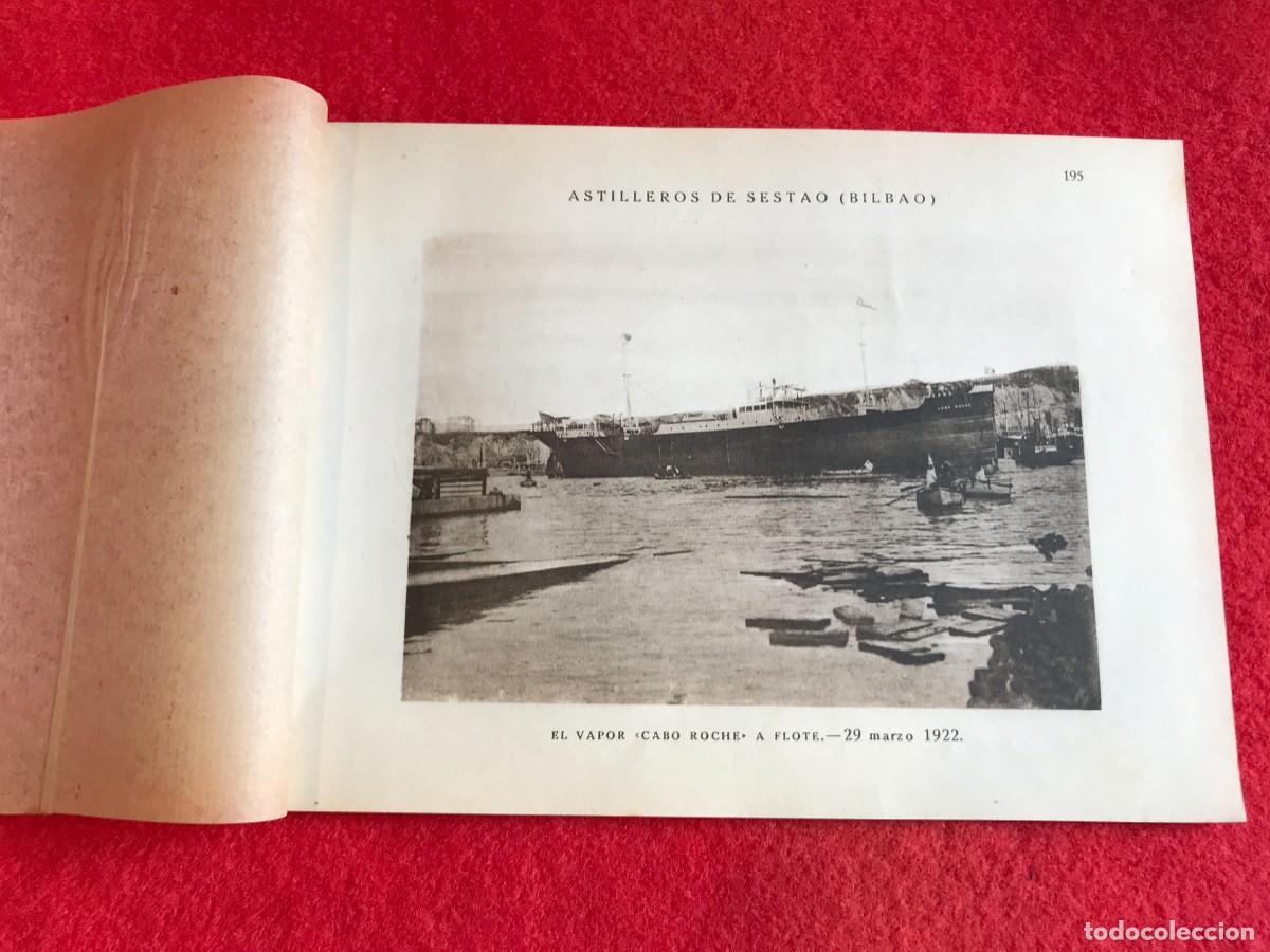 Collecting paper: L&Aacute;MINA. ASTILLEROS DE SESTAO, BILBAO. 25 X 18. VAPOR CABO ROCHE A FLOTE. 1922