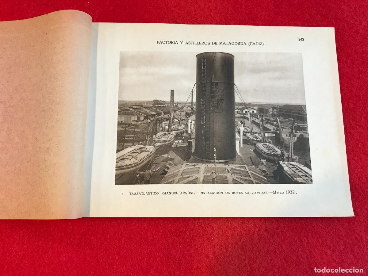 Collecting paper: L&Aacute;MINA. ASTILLEROS DE MATAGORDA, C&Aacute;DIZ. 25 X 18. TRASATL&Aacute;NTICO MANUEL ARN&Uacute;S.... 1922