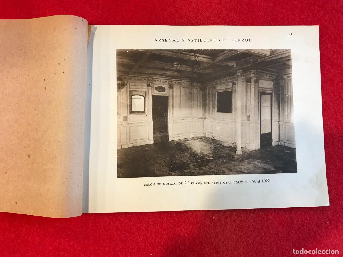 Collectionnisme: L&Aacute;MINA. ARSENAL DE FERROL. 25 X 18. SAL&Oacute;N M&Uacute;SICA DE 2&ordf; CLASE DEL CRIST&Oacute;BAL COL&Oacute;N. 1922