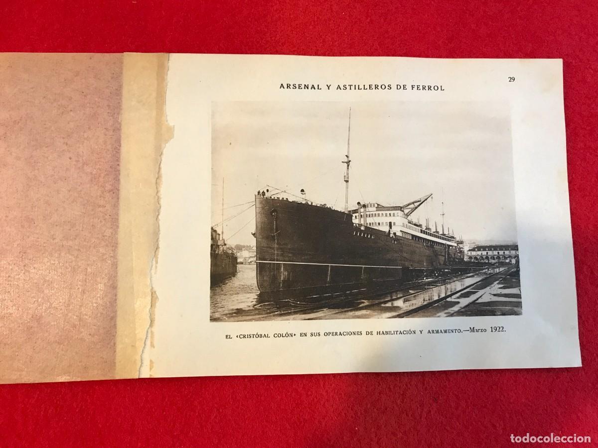Coleccionismo: L&Aacute;MINA. ARSENAL DE FERROL. 25 X 18. EL CRIST&Oacute;BAL COL&Oacute;N... 1922
