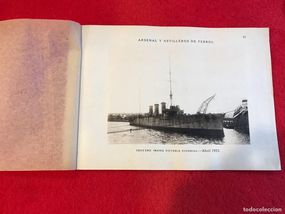 Collecting paper: L&Aacute;MINA. ARSENAL DE FERROL. 25 X 18. CRUCERO REINA VICTORIA EUGENIA.... 1922