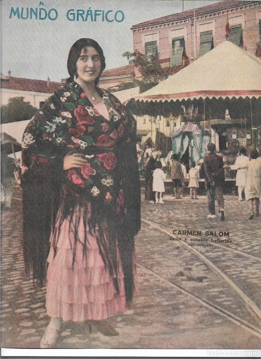 Sammelleidenschaft Papier: A&Ntilde;O 1919 RECORTE PRENSA CARMEN SALOM ARTISTA BAILARINA FOTOGRAFIA COMPANY