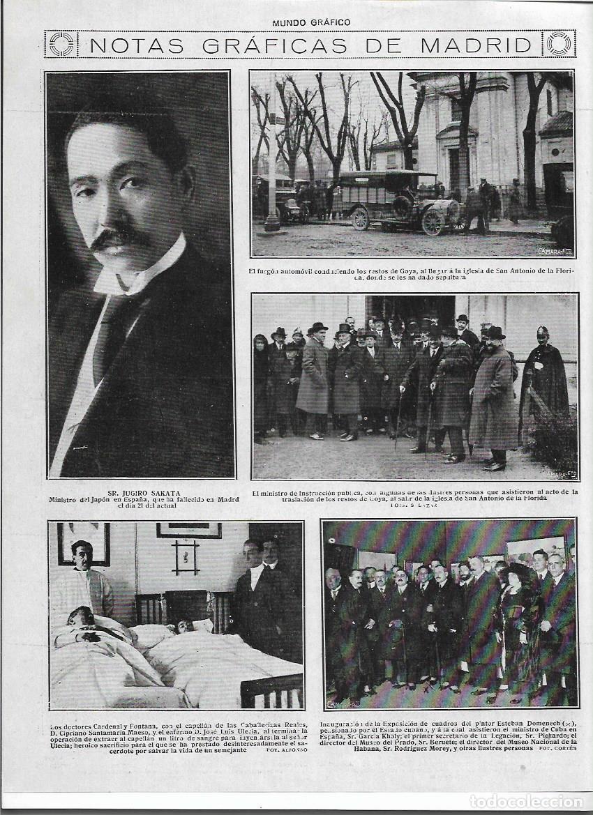 Sammelleidenschaft Papier: A&Ntilde;O 1919 RECORTE PRENSA MADRID PINTURA INAUGURACION EXPOSICION CUADROS PINTOR ESTEBAN DOMENECH