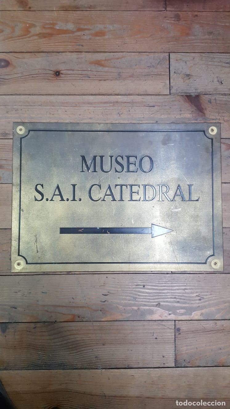 Coleccionismo: ANTIGUA PLACA DE BRONCE: MUSEO S.A.I.CATEDRAL - Foto 1