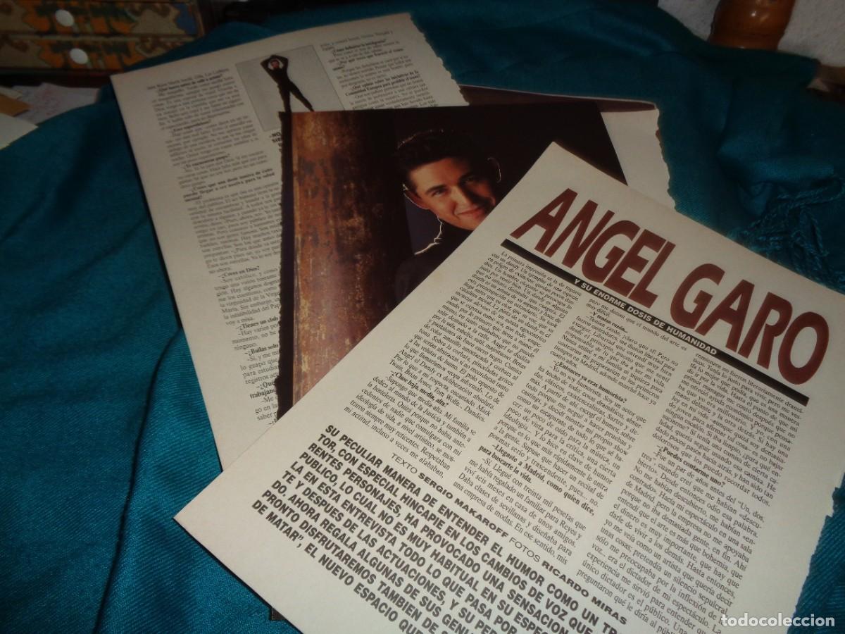 Coleccionismo: RECORTE : ENTREVISTA CON ANGEL GARO. MAN, NVMBRE 2003