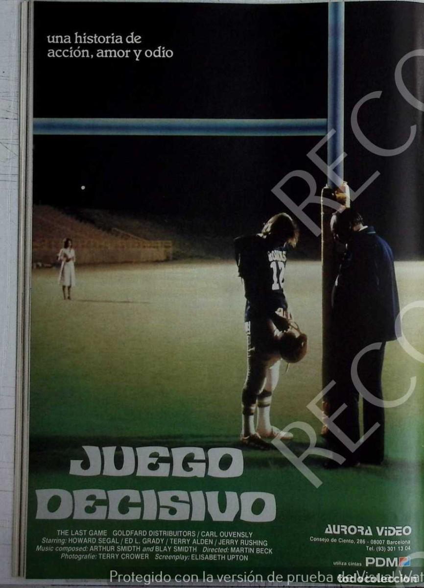 Colecionismo: JUEGO DECISIVO