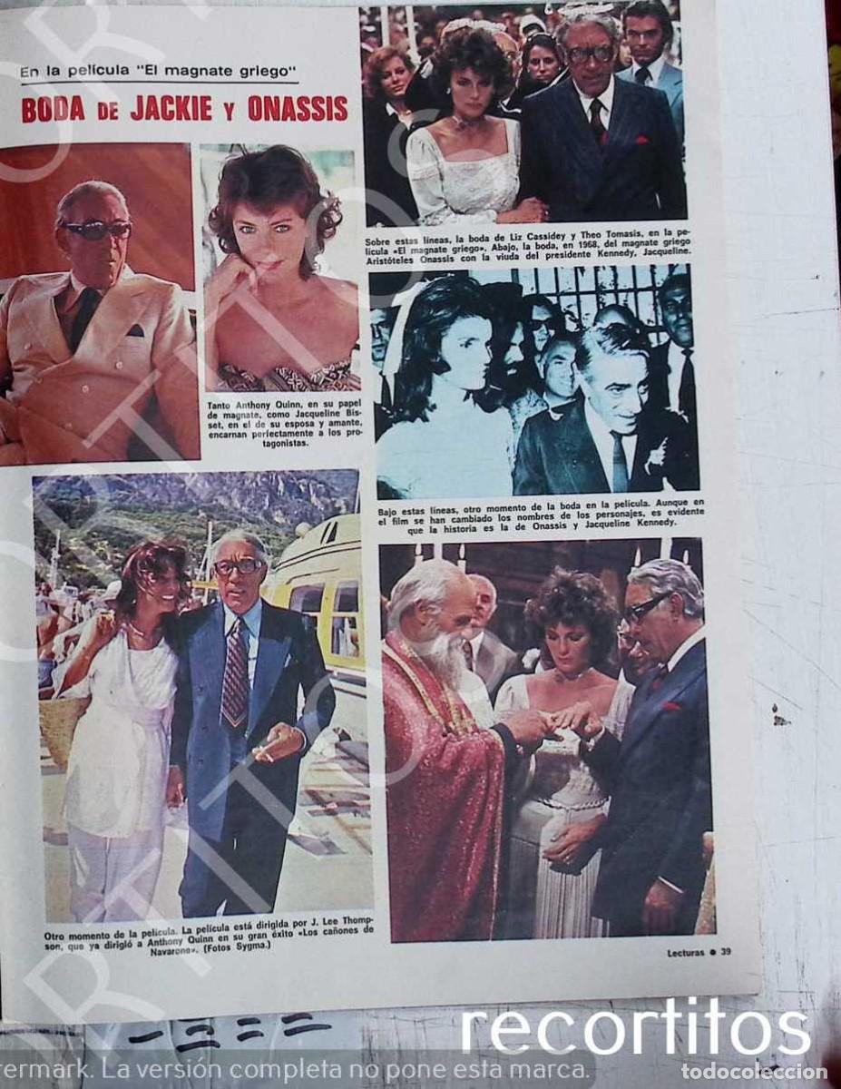 Colecionismo: JACQUELINE BISSET ANTHONY QUINN JACKIE KENNEDY AROSTOTELES ONASSIS