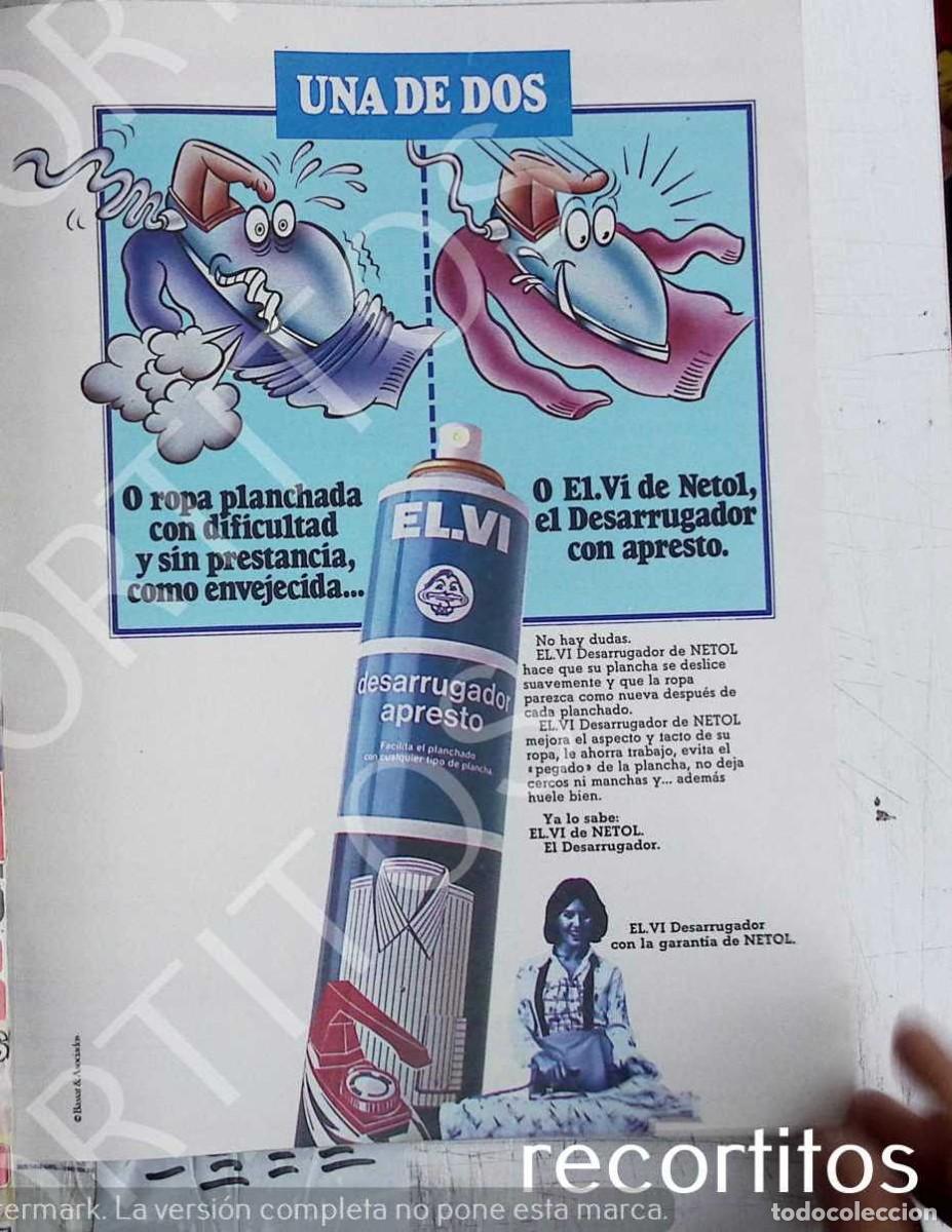 Collectionnisme: netol anuncio publicidad ELVI