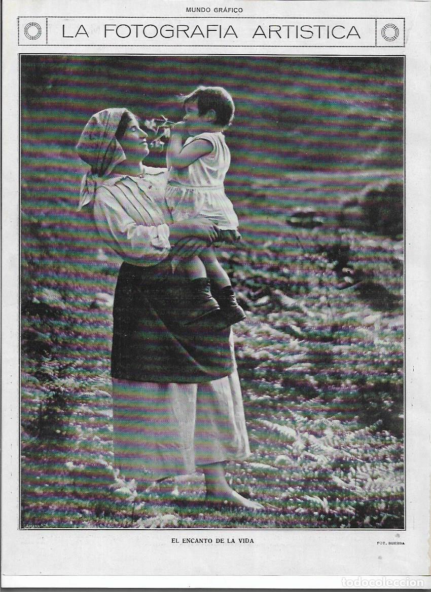 Sammelleidenschaft Papier: A&Ntilde;O 1919 RECORTE PRENSA FOTOGRAFIA ARTISTICA EL ENCANTO DE LA VIDA MADRE NI&Ntilde;O FOTO BUERBA