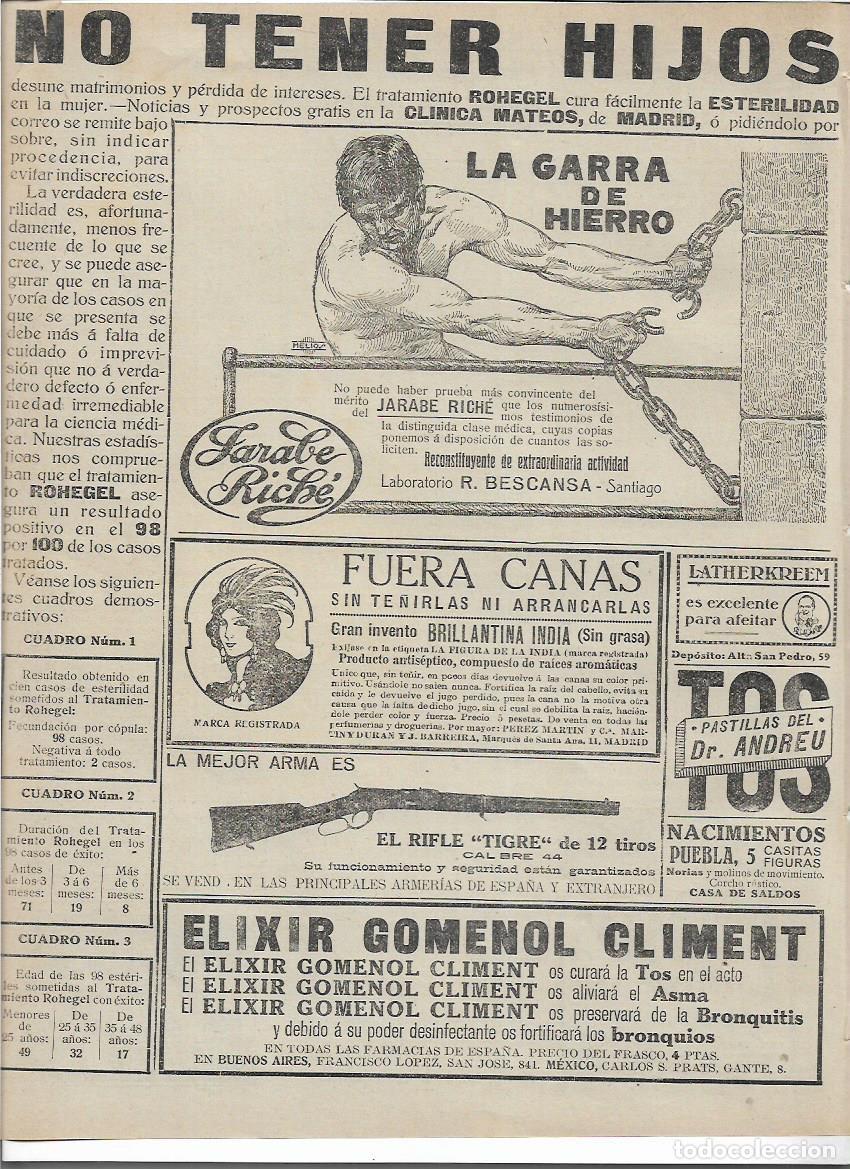 Sammelleidenschaft Papier: A&Ntilde;O 1919 RECORTE PRENSA PUBLICIDAD JARABE RICHE LABORATORIO BESCANSA SANTIAGO RECONSITUYENTE