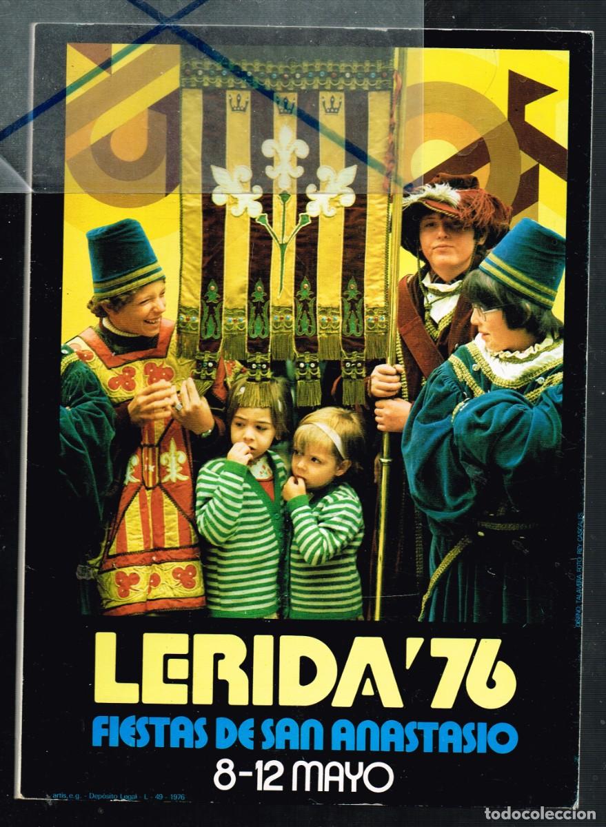 Sammelleidenschaft Papier: 1976 L&Eacute;RIDA PROGRAMA FIESTAS DE SAN ANASTASIO - 3 FLORES DE LIS BLAS&Oacute;N DE L&Eacute;RIDA DESDE EL SIGLO XIII