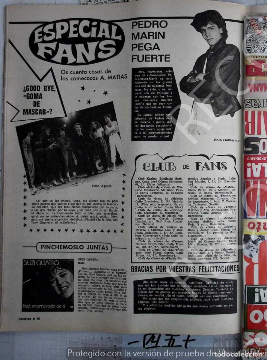 Collectionnisme: PEDRO MARIN GOMA DE MASCAR SUZI QUATRO