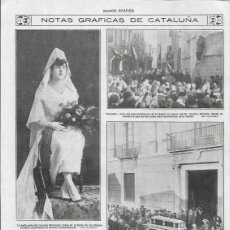 Coleccionismo: AÑO 1919 RECORTE PRENSA CARMEN MERCADER REINA JUEGOS FLORALES JOCS FLORALS DE GIRONA