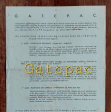 Coleccionismo: G.A.T.C.P.A.C GATCPAC FULL INFORMATIU ACTIVITAT C. 1930'S ARQUITECTURA REPUBLICA