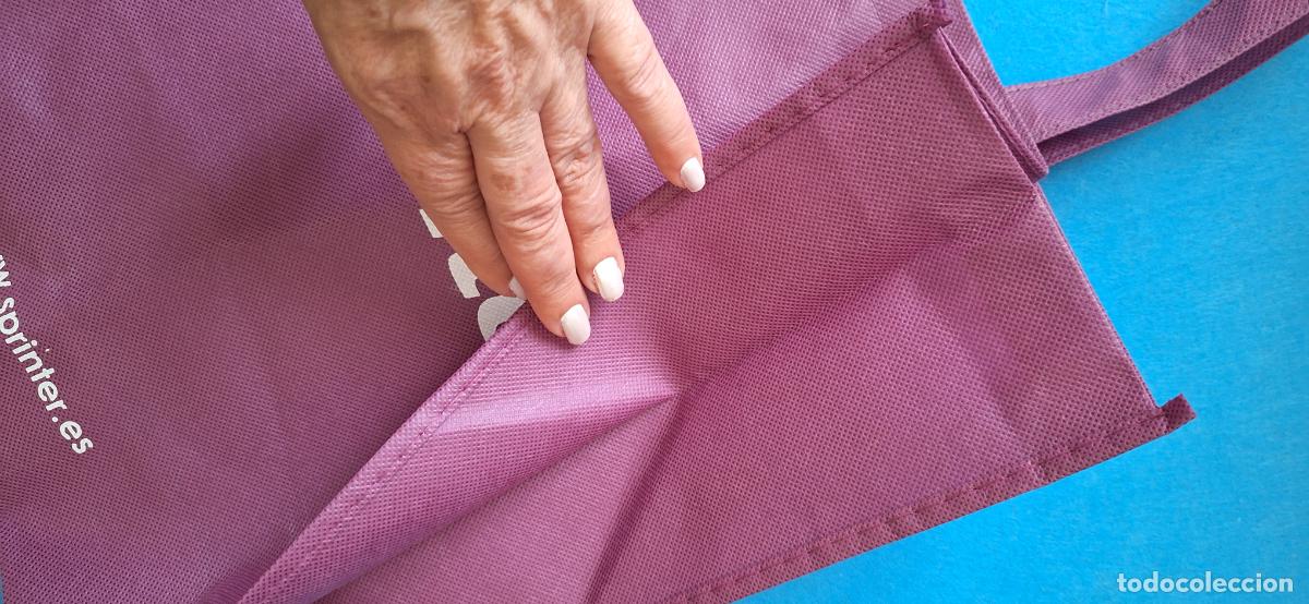 Coleccionismo: Bolsa de tela, publicidad de Sprinter Morado - Foto 5