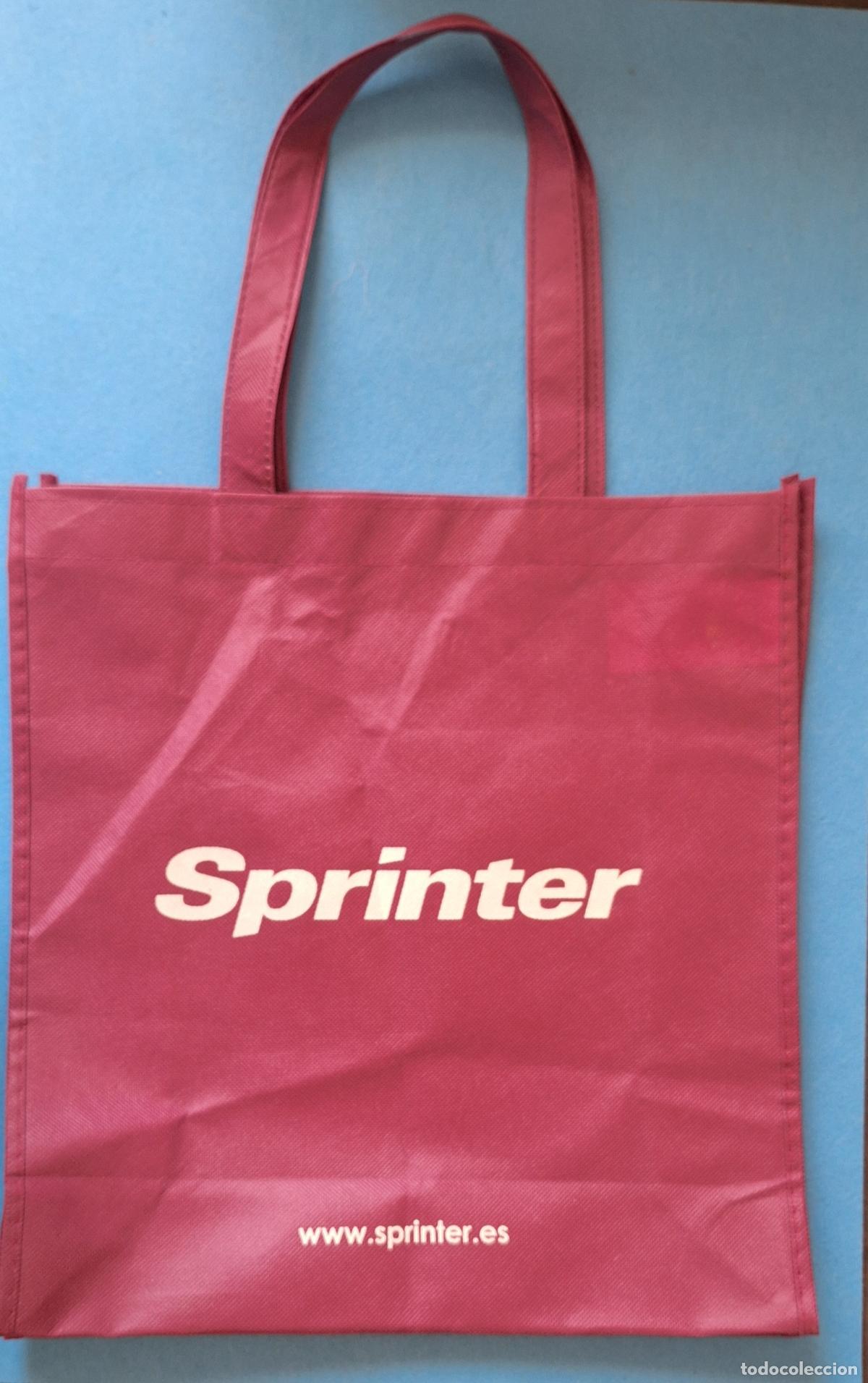 Coleccionismo: Bolsa de tela, publicidad de Sprinter Morado - Foto 1
