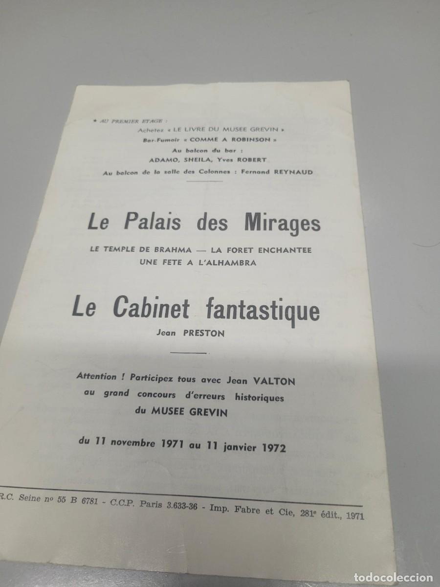 Coleccionismo: Cat&aacute;logo MUsee Grevin a&ntilde;o 1972 A25 - Foto 2