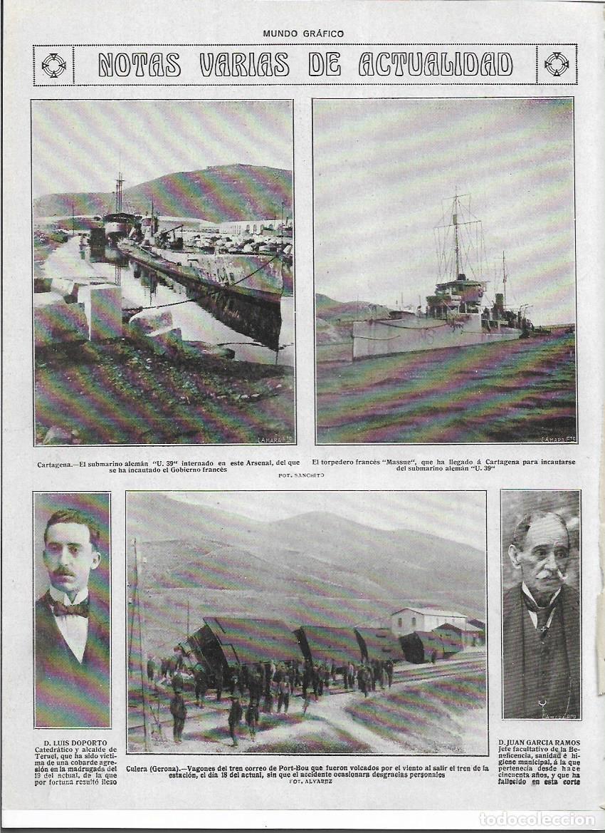 Colecionismo: A&Ntilde;O 1919 RECORTE PRENSA CULERA GIRONA COLERA VAGONES TREN CORREO DE PORTBOU VOLCADOS POR EL VIENTO