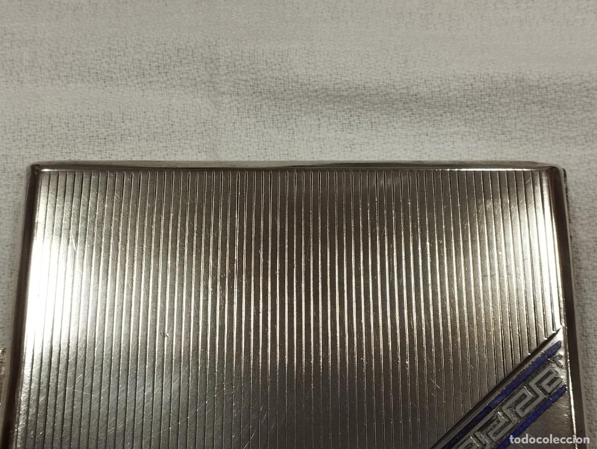 Coleccionismo: PITILLERA DE PLATA CON GRECA ESMALTADA - Foto 8