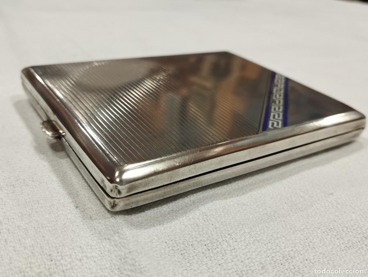 Coleccionismo: PITILLERA DE PLATA CON GRECA ESMALTADA - Foto 9