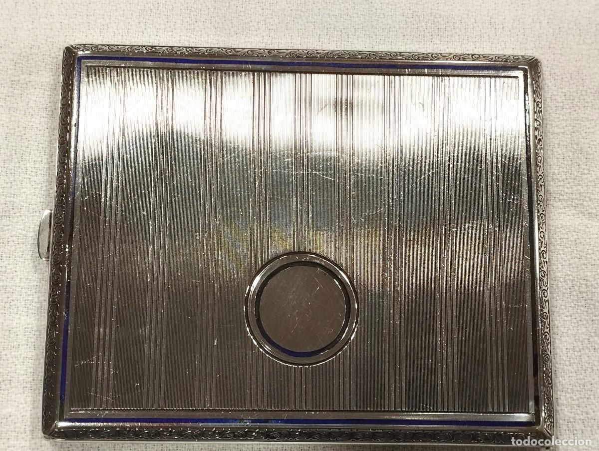 Coleccionismo: PITILLERA DE PLATA LABRADA Y ESMALTADA - Foto 1