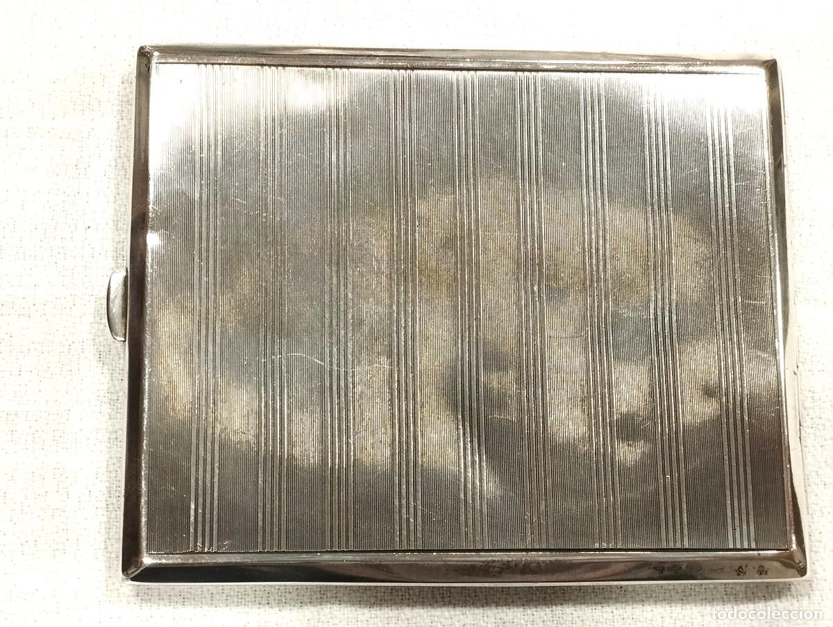 Coleccionismo: PITILLERA DE PLATA LABRADA Y ESMALTADA - Foto 2