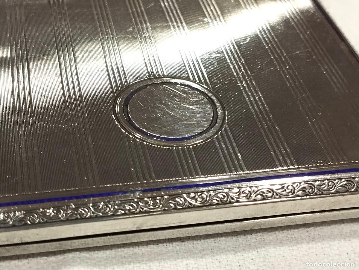 Coleccionismo: PITILLERA DE PLATA LABRADA Y ESMALTADA - Foto 4
