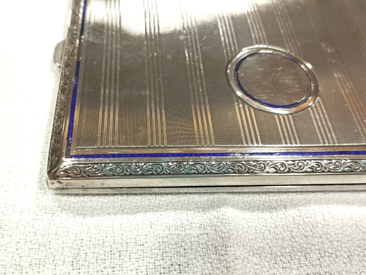 Coleccionismo: PITILLERA DE PLATA LABRADA Y ESMALTADA - Foto 5