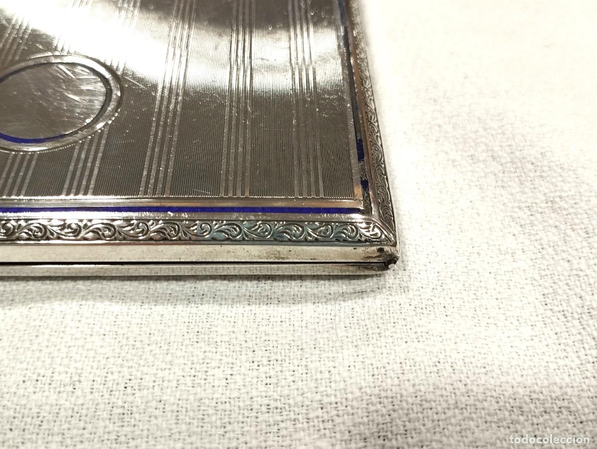 Coleccionismo: PITILLERA DE PLATA LABRADA Y ESMALTADA - Foto 6