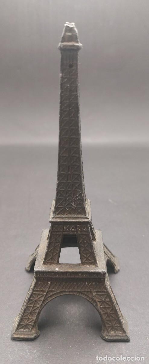 Coleccionismo: TORRE EIFFEL DE METAL CON TERM&Oacute;METRO - Foto 4