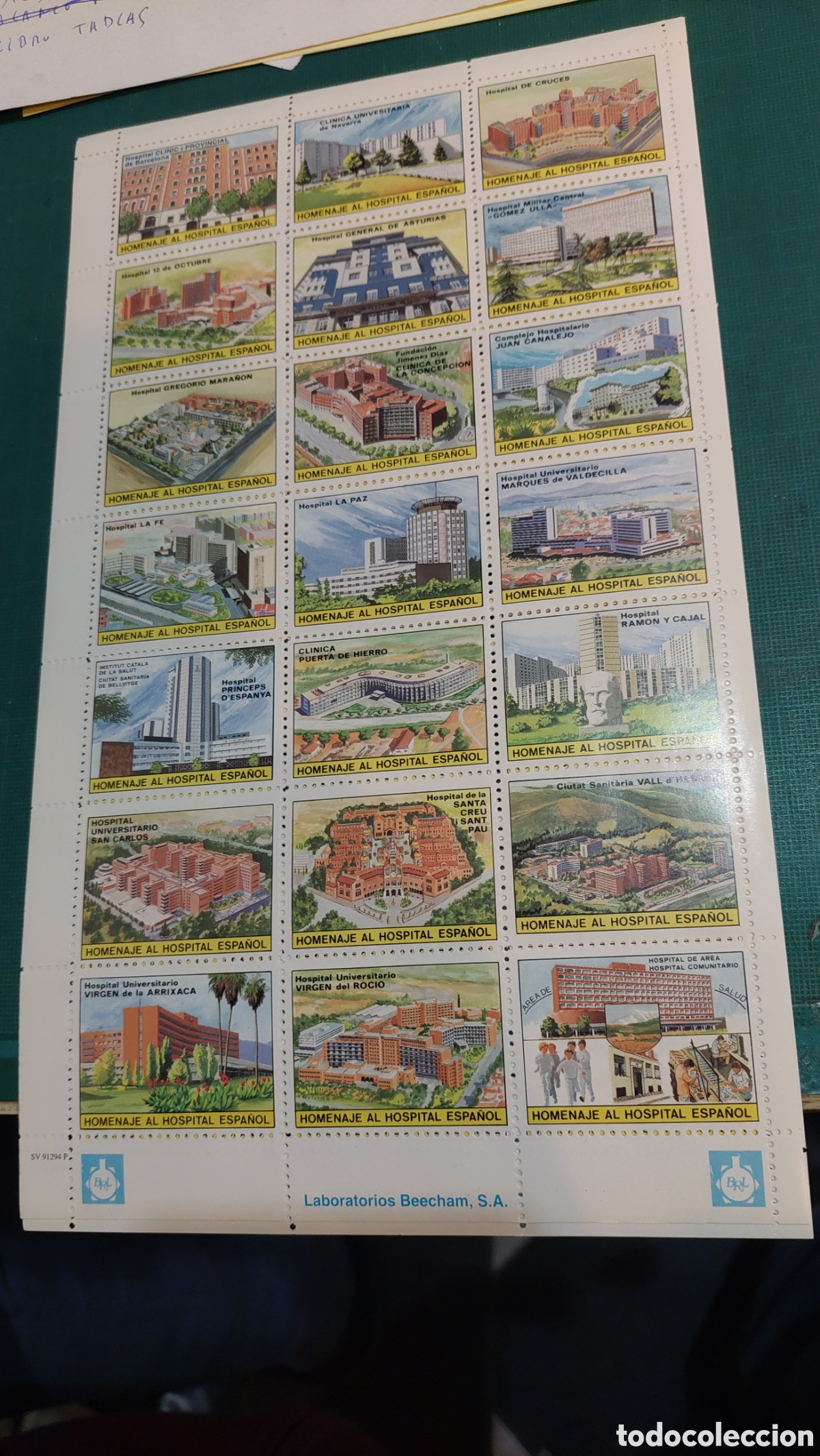 Sammelleidenschaft Papier: Publicidad sellos laboratorio brechas s.a