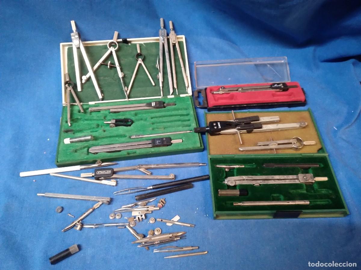 Coleccionismo: GRAN LOTE DE DESPIECE DE COMPASES - Foto 1